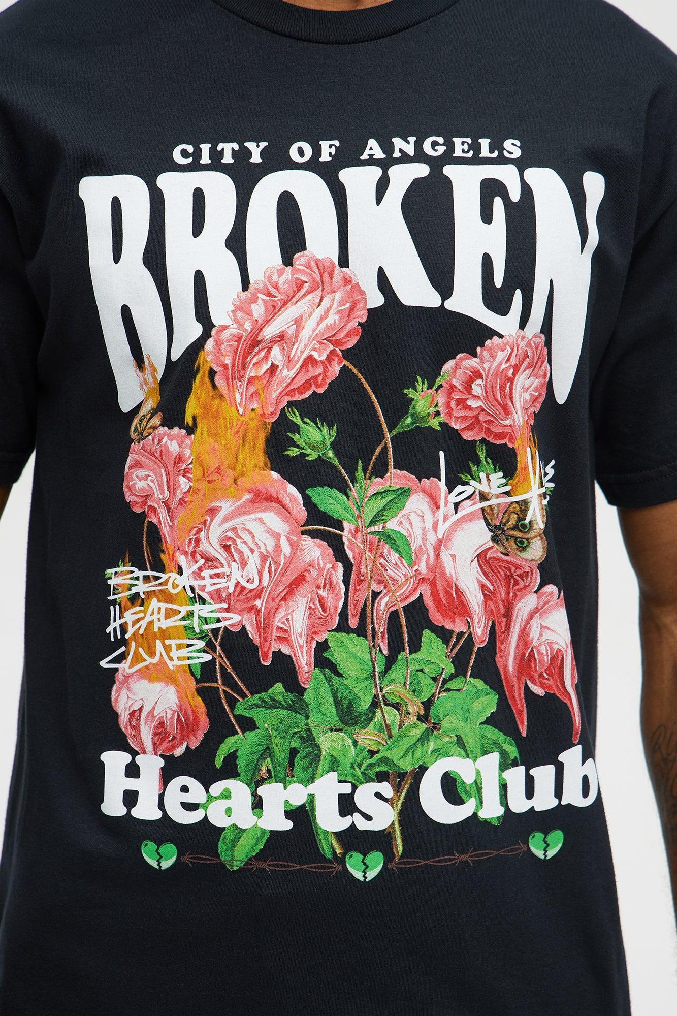 LA Broken Hearts Club Short Sleeve Tee - Black Product Image