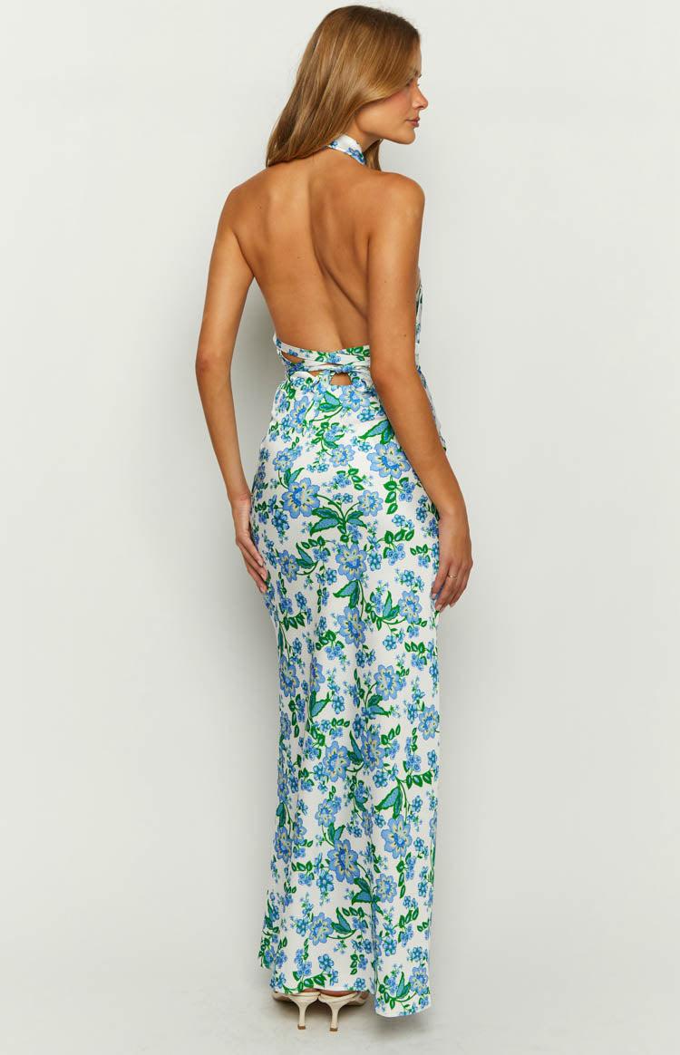 Marcella Blue Floral Formal Maxi Dress Baby Product Image