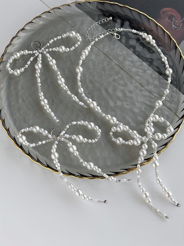 Bowknot Drop Earrings + Necklaces Accessories Product Image