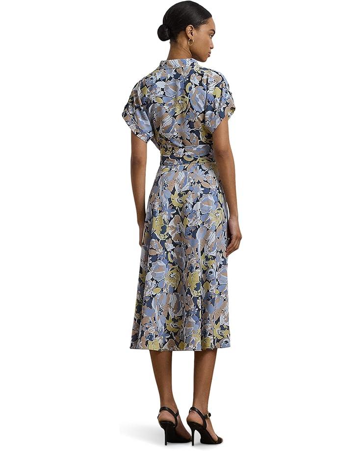 Print Crinkle Georgette Miniskirt Product Image