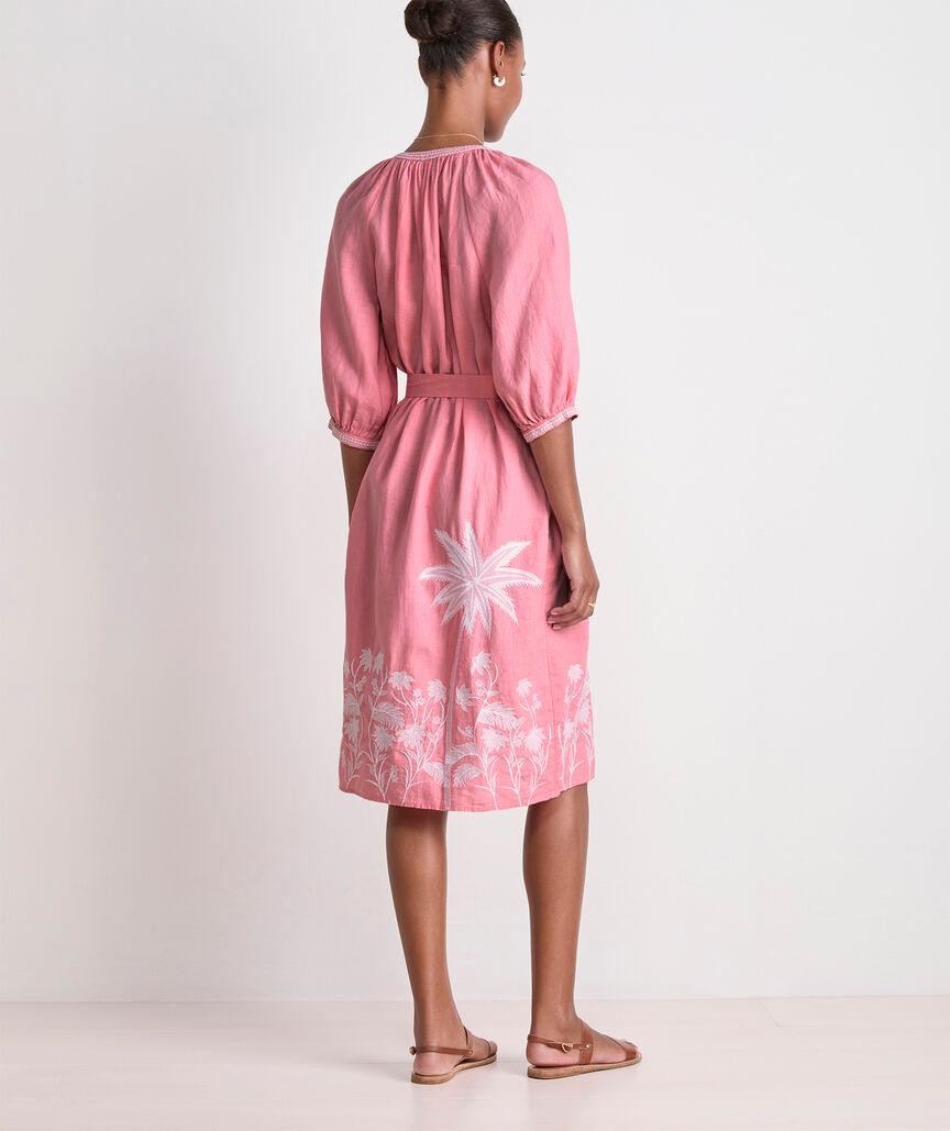 Linen Midi Cover-Up Dress Product Image