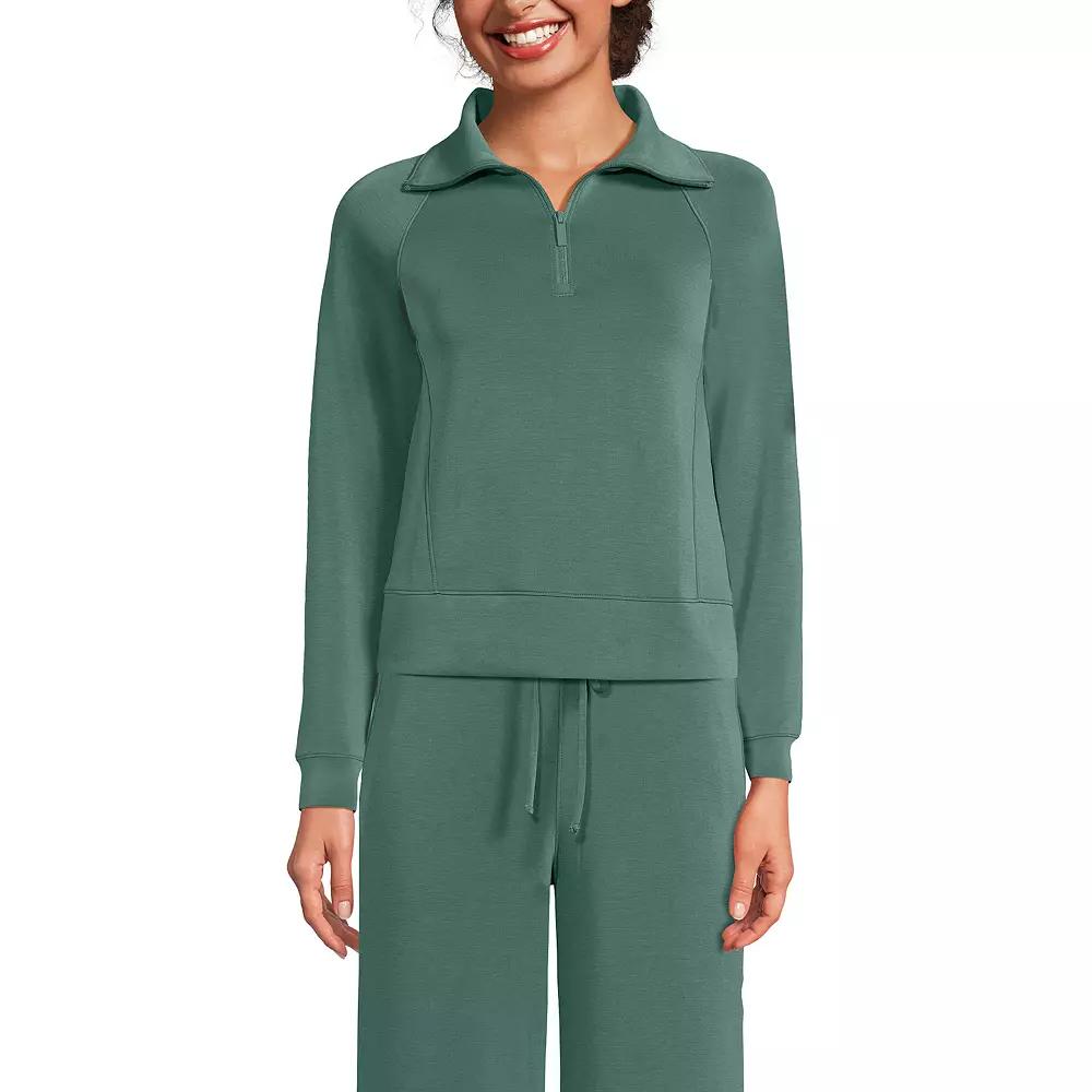 Women's Lands' End Long Sleeve Softest Touch Half-Zip Top,  Product Image