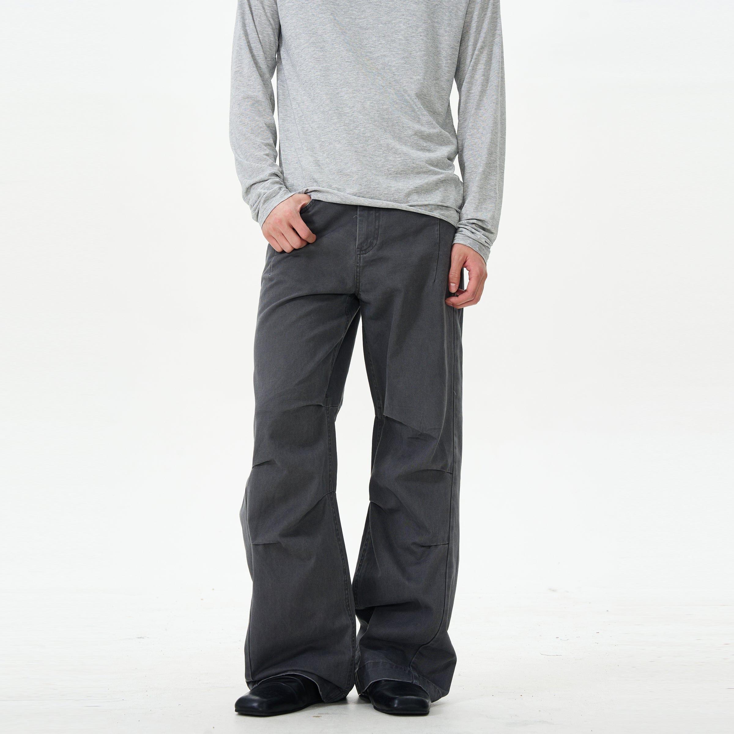 RT No. 12633 PLEATED STRAIGHT PANTS Product Image