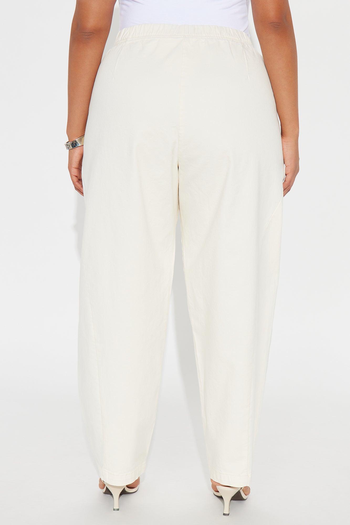 Jenia Barrel Pant - Cream Female Product Image
