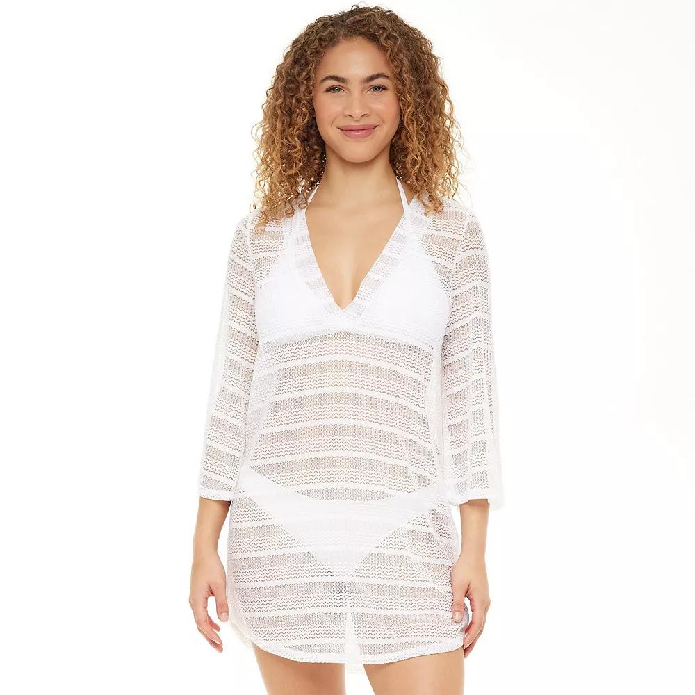 Women's Jordan Taylor Bell-Sleeve Swim Cover-Up Tunic,  Product Image