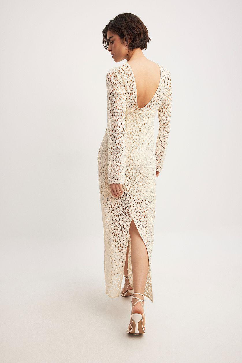 Crochet Straight Maxi Dress Product Image