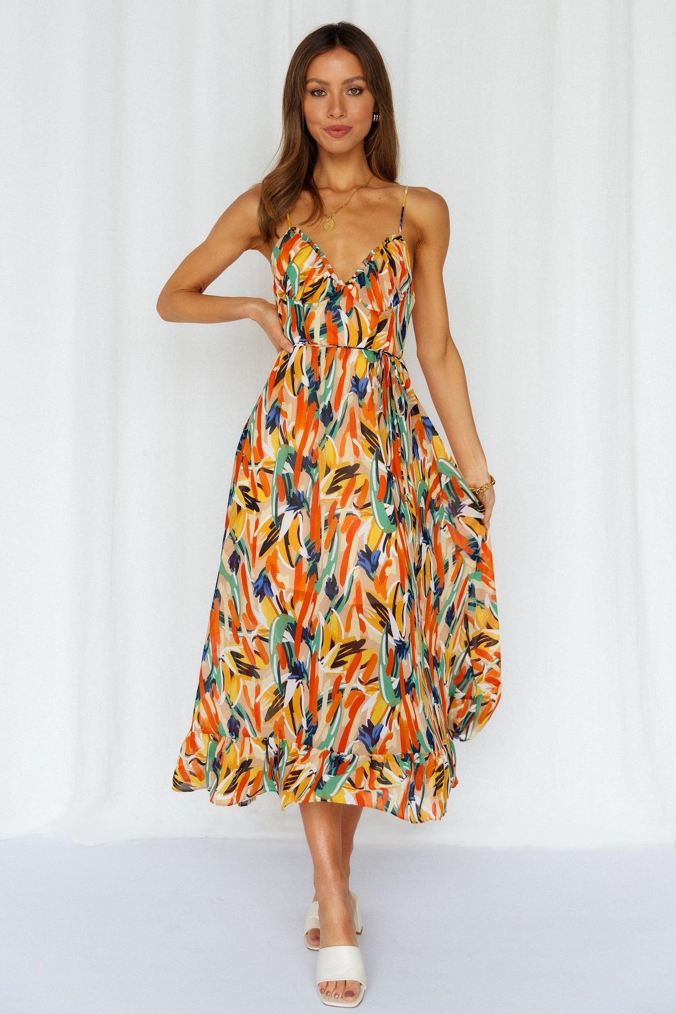 Lay It Out Midi Dress Green Product Image