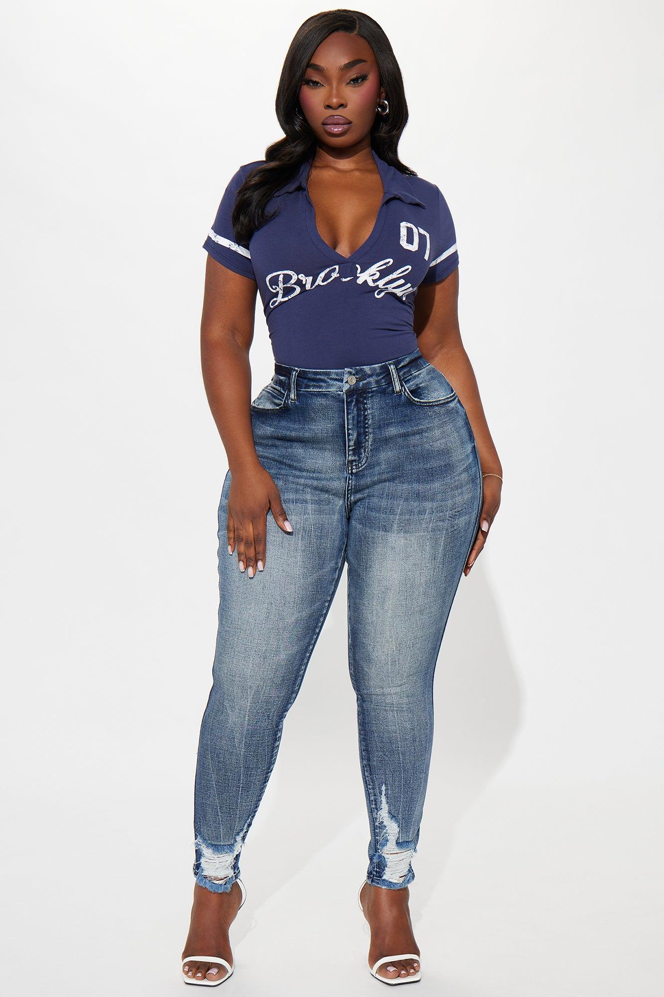 Long Story Short Sculpting Stretch Skinny Jeans - Medium Wash Product Image