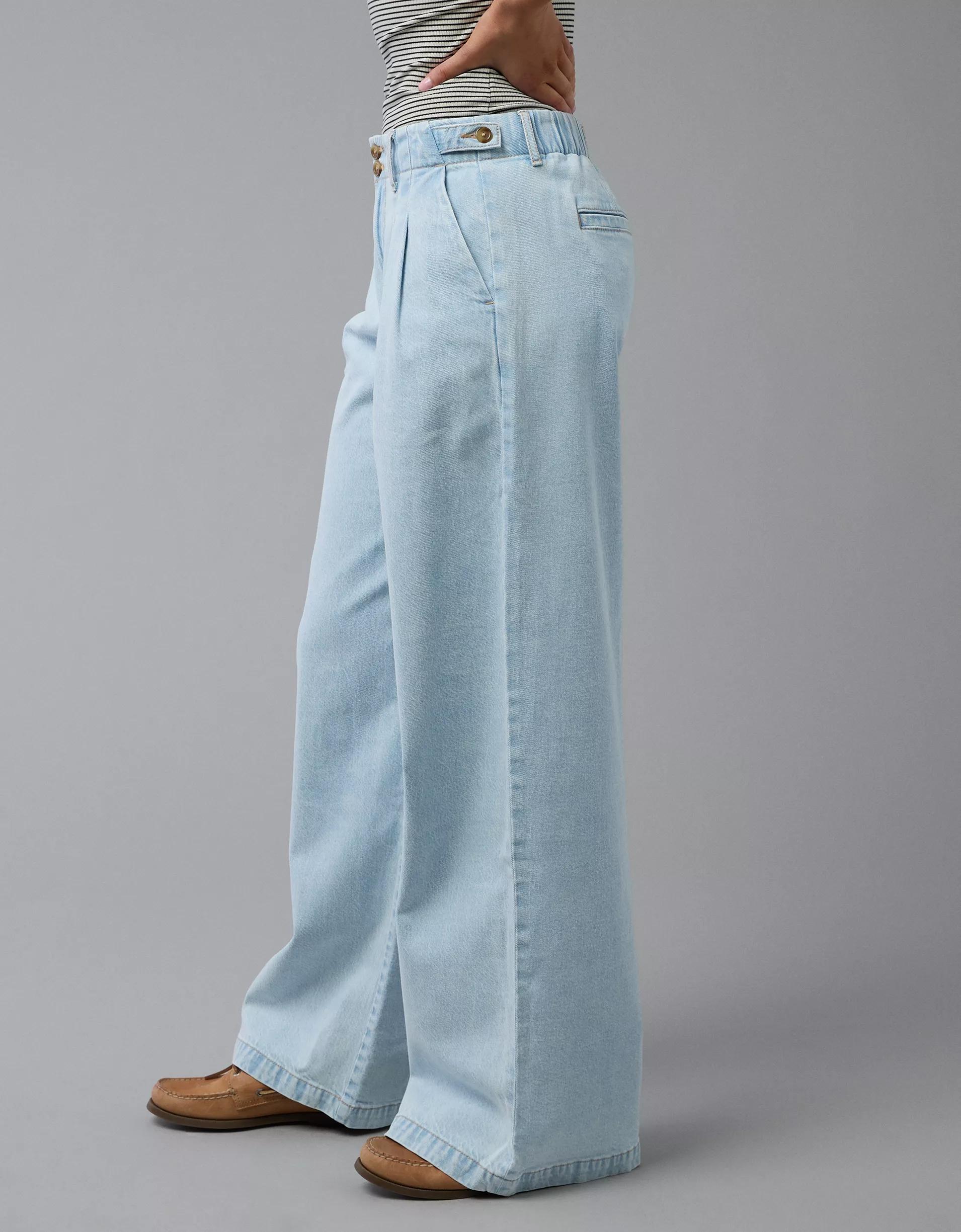 AE Strigid High-Waisted Wide-Leg Trouser Jean Product Image