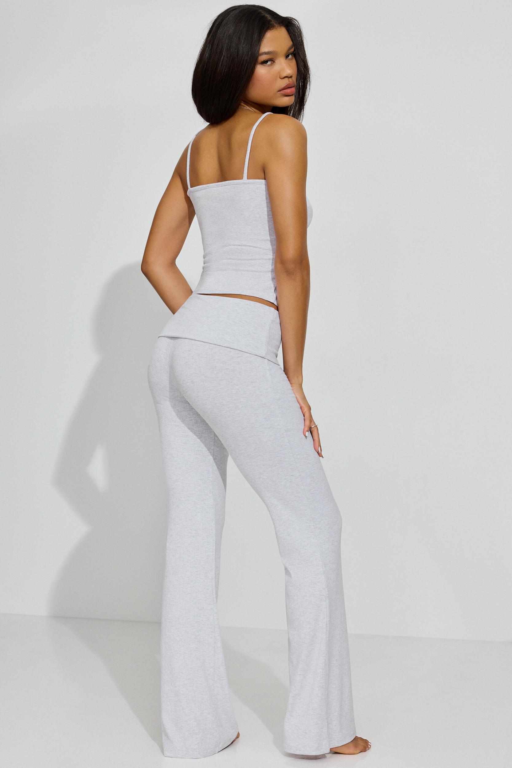 Rib Foldover Pants Product Image