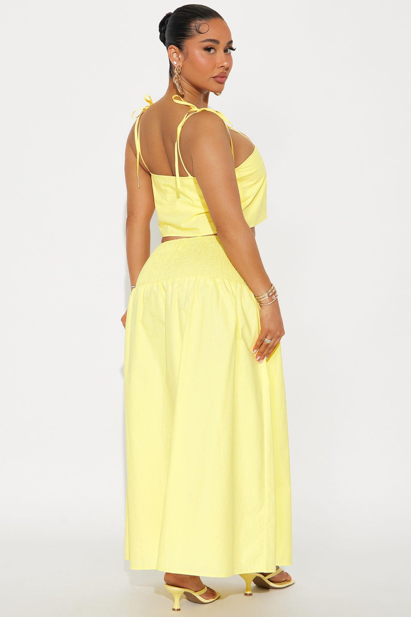 Feeling The Sunshine Skirt Set - Yellow Product Image