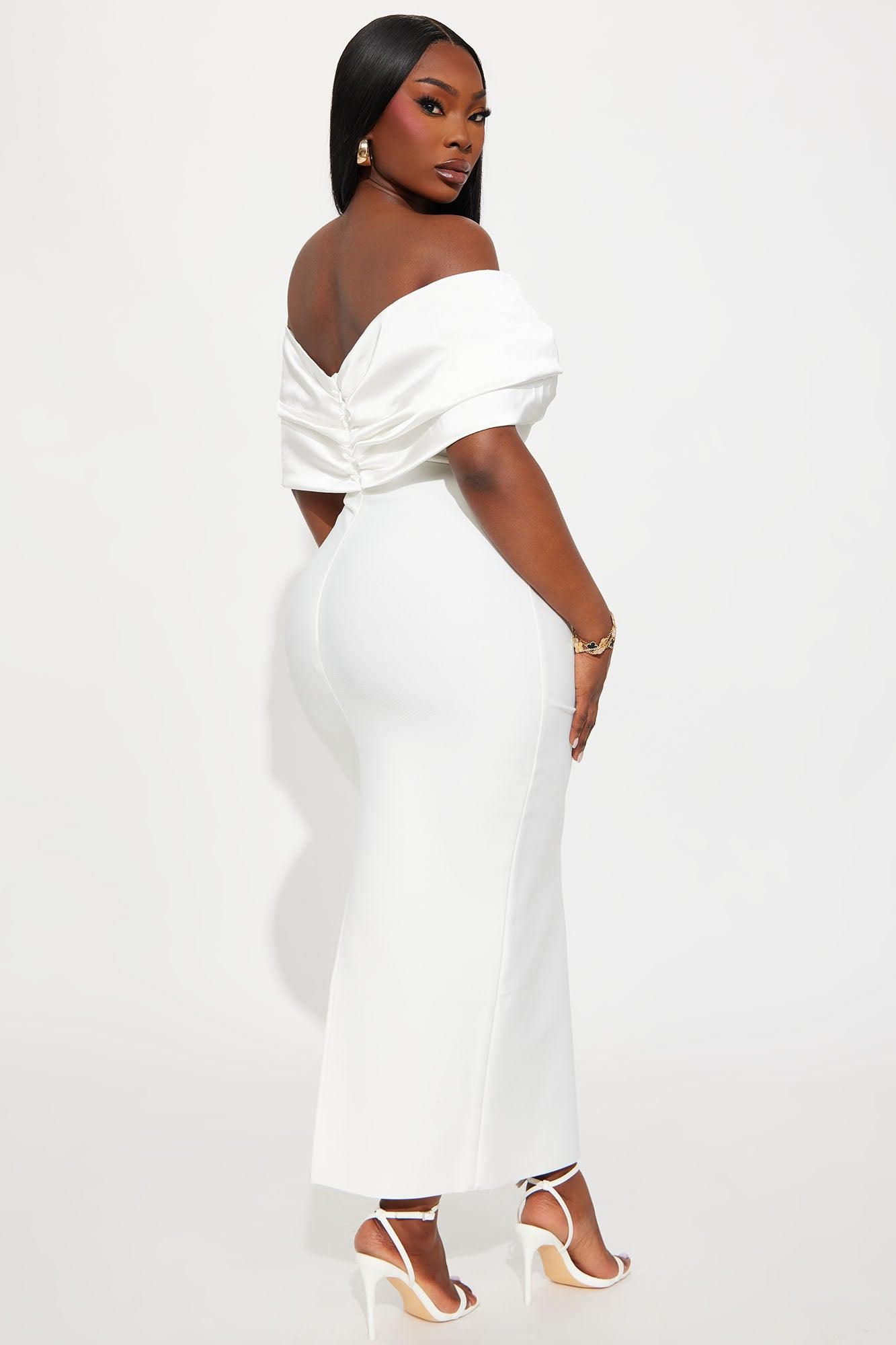 Pretty Privilege Bandage Midi Dress - White Female Product Image