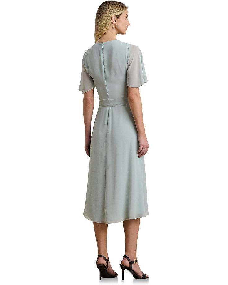 Crinkle Georgette Surplice Dress Product Image