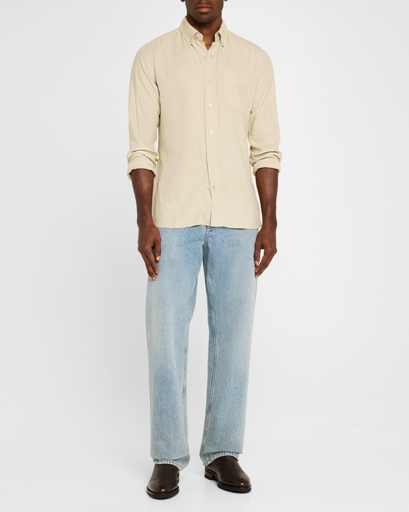 Men's Saffron Grained Leather Chelsea Boots Product Image