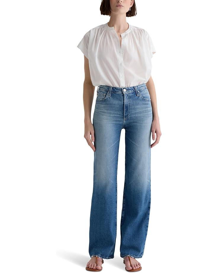 Stella Mid Rise Wide Leg Palazzo Jeans in Nautical Mile Product Image