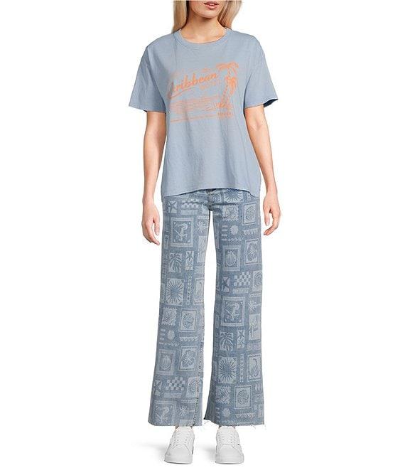 Rip Curl Beach Party Printed Holiday Stretch Denim Jeans Product Image