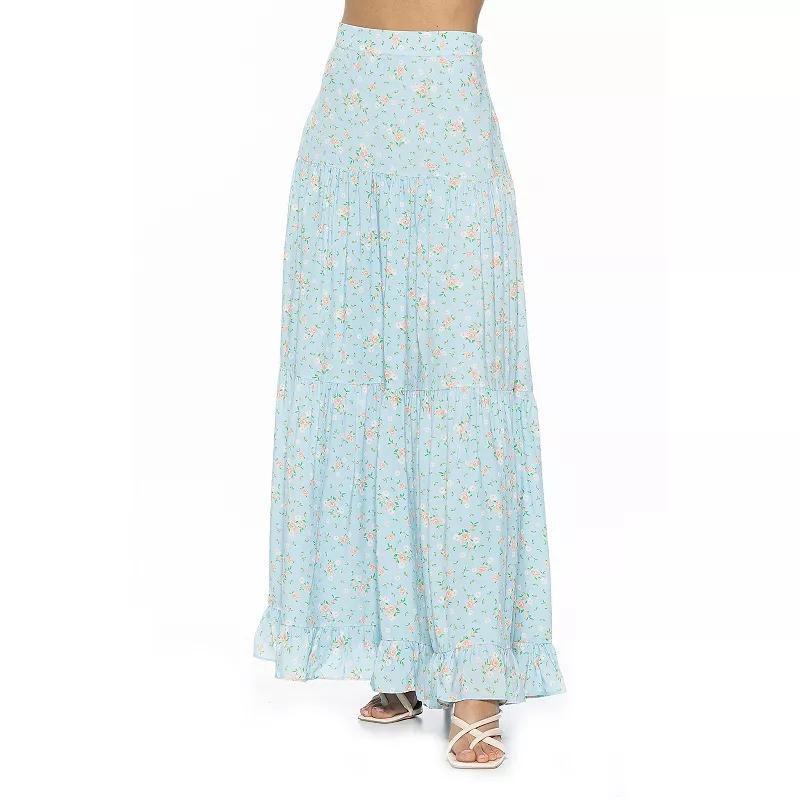 Women's ALEXIA ADMOR Halima Tiered Maxi Skirt,  Product Image