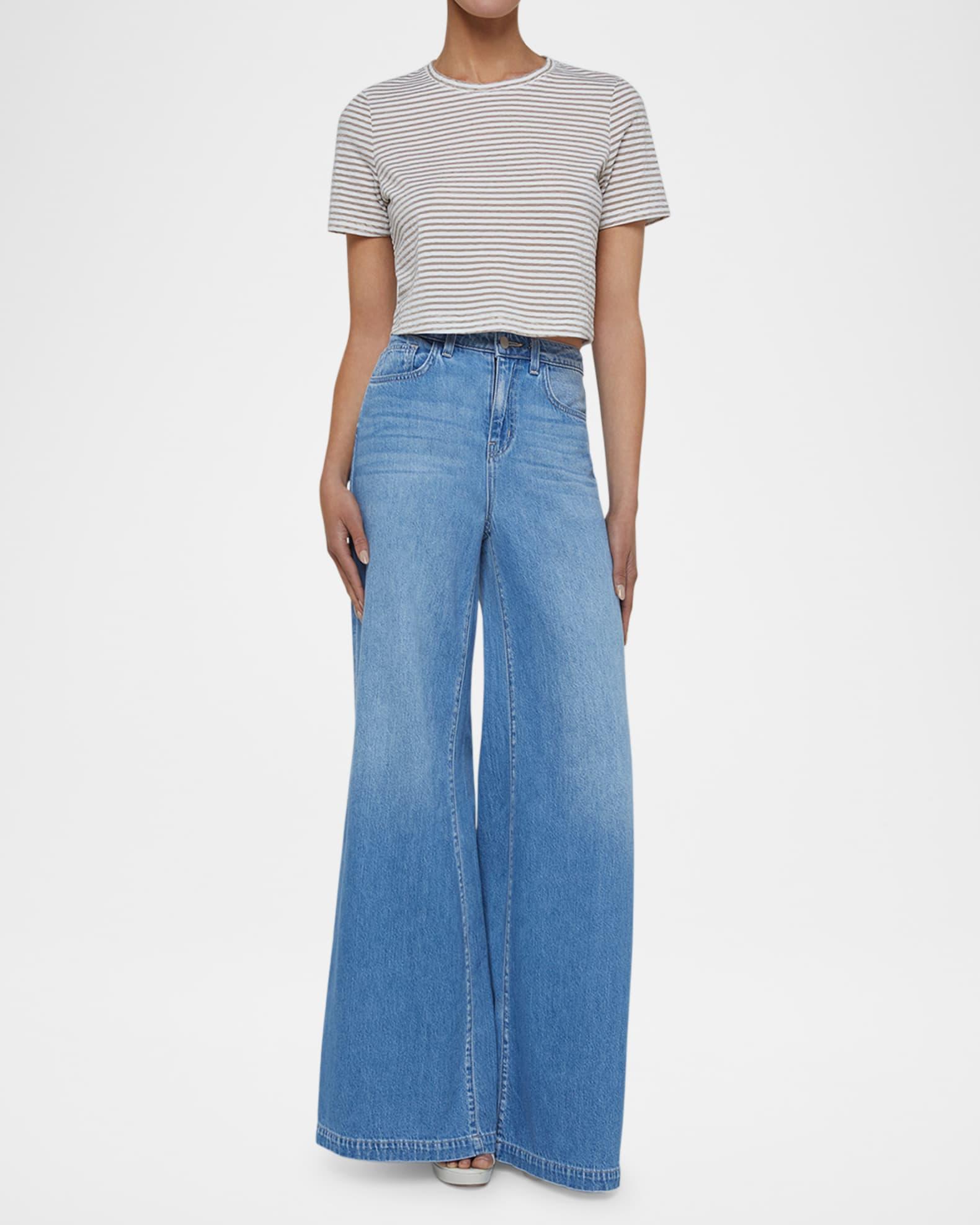 Donna Stripe Cropped Tee Product Image