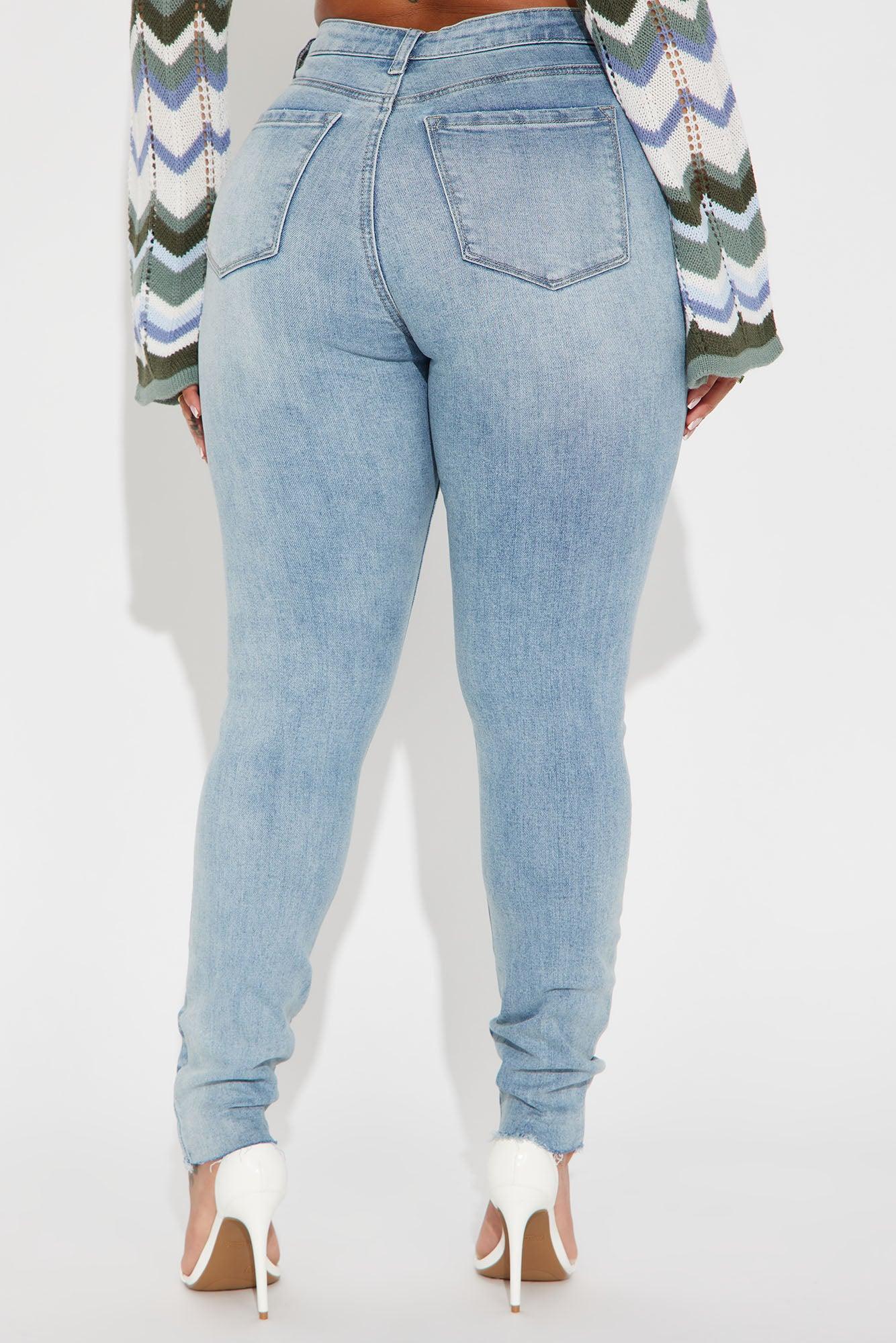 She's In The Moment Stretch Skinny Jeans - Medium Wash Product Image