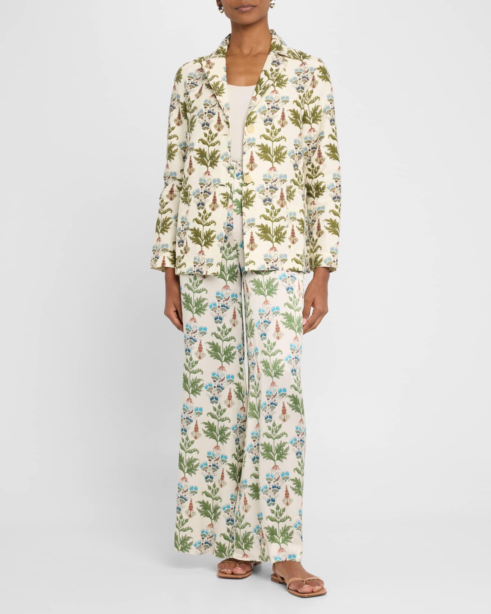 Blair Wide-Leg Silk Pants Product Image