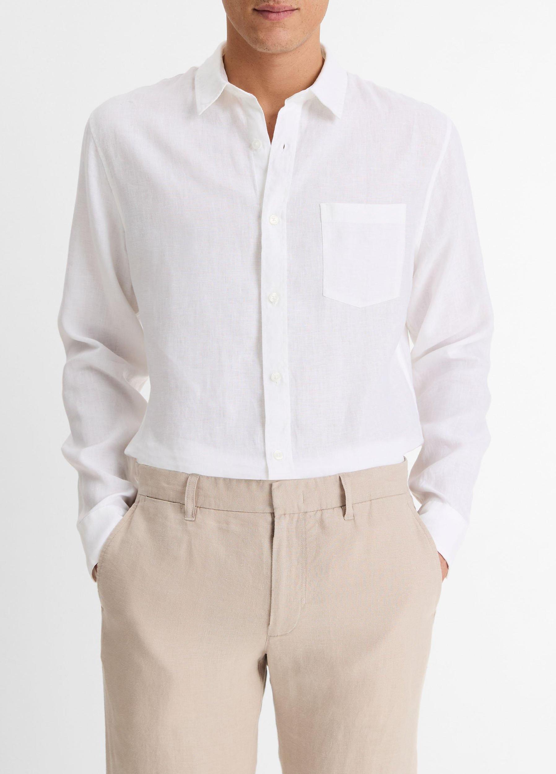 Linen Long-Sleeve Shirt Product Image