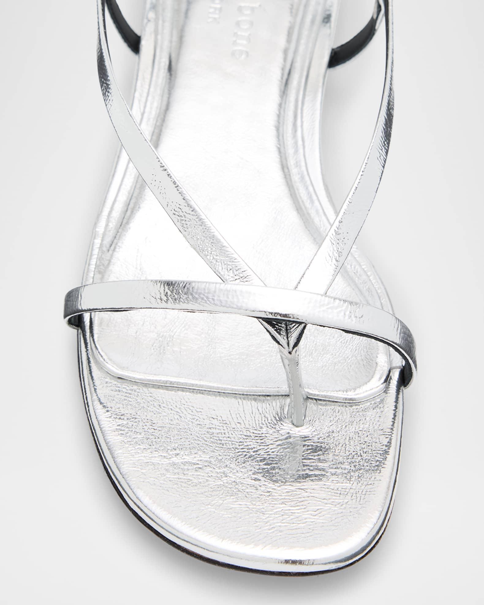 Giselle Leather Thong Slingback Sandals Product Image