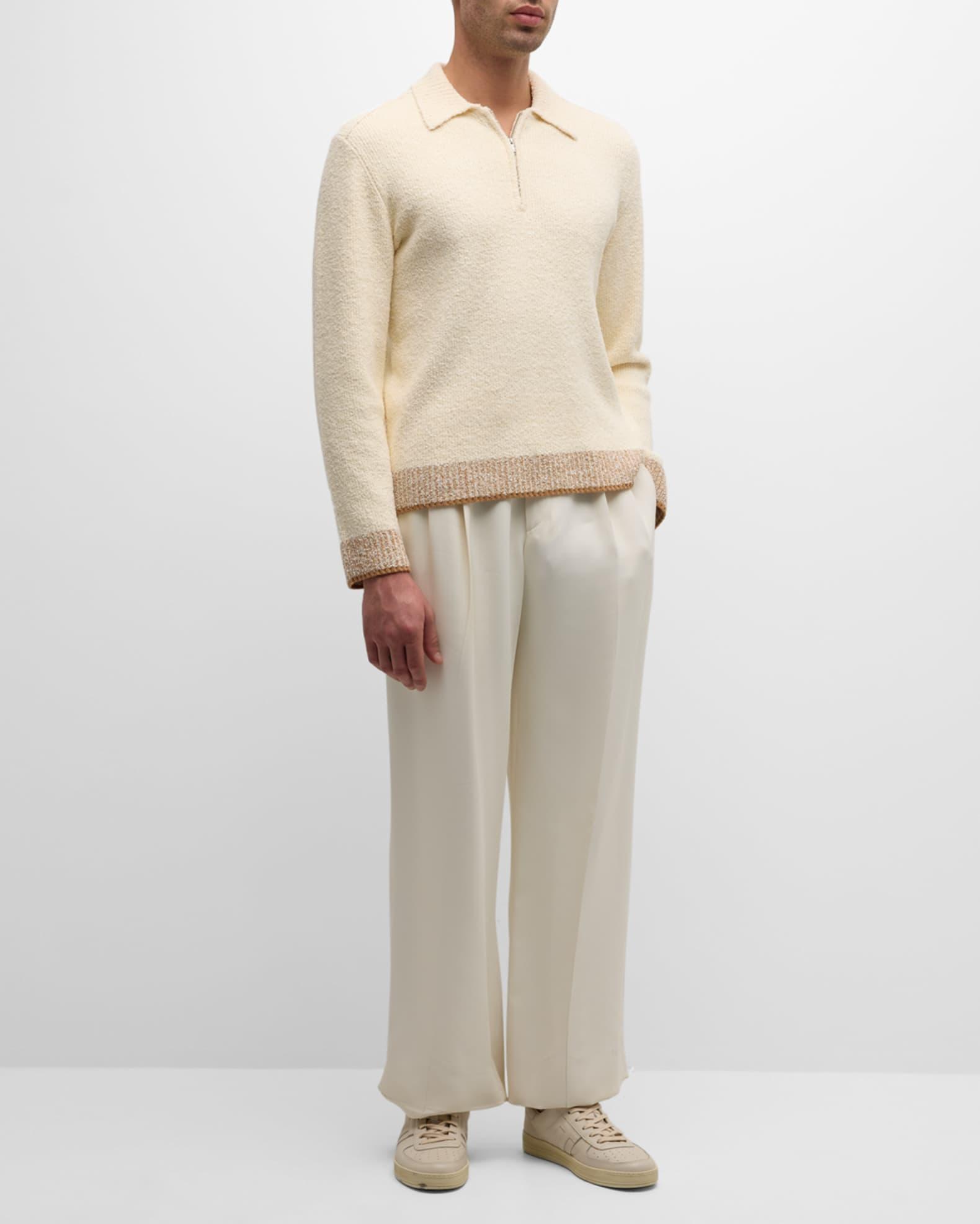 Mens Maxwell Long-Sleeve Zip Polo Top Product Image