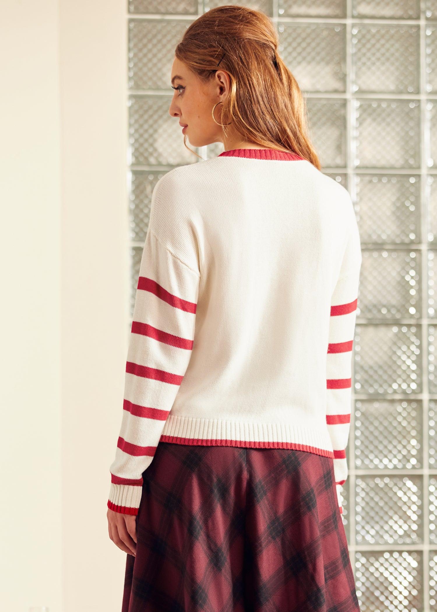 Timeless Striped Tapestry Crewneck Sweater Product Image