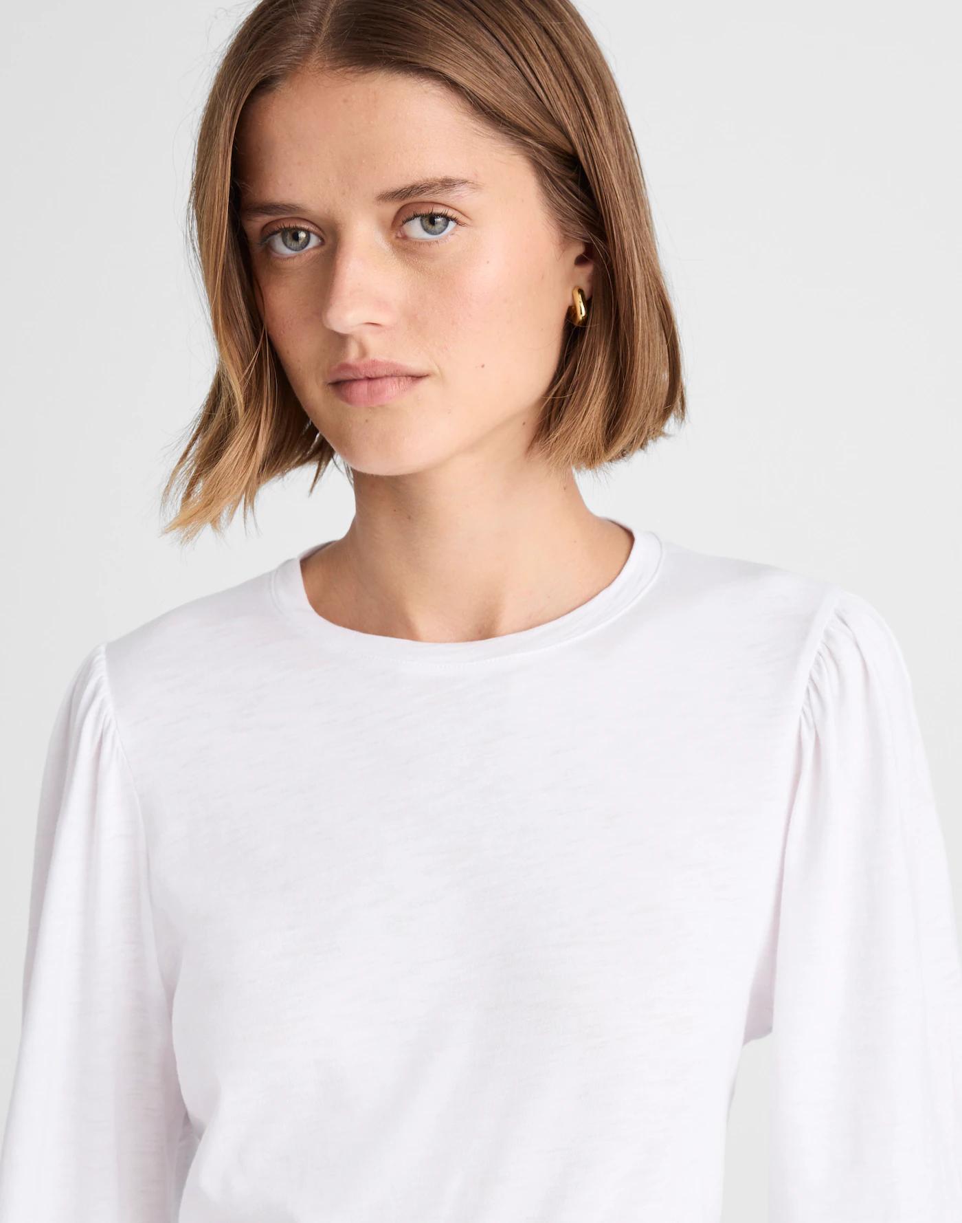Smocked Long-Sleeve Top Product Image