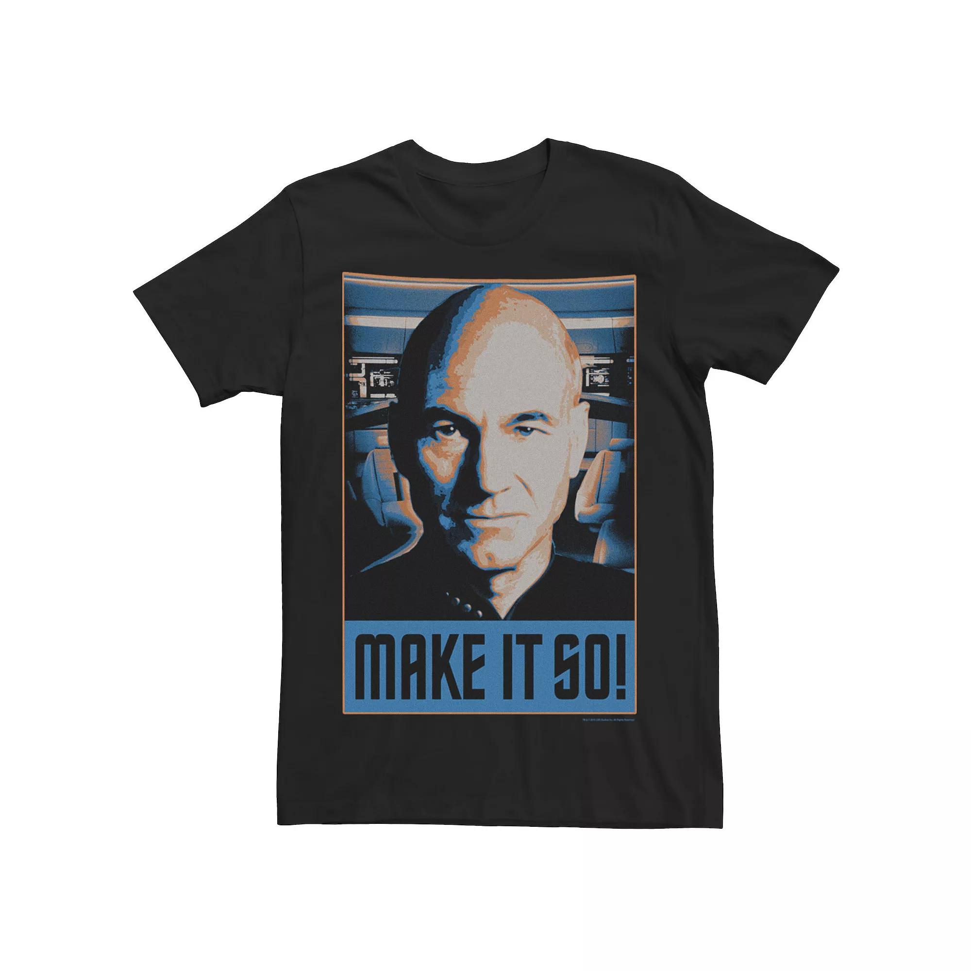 Men's Star Trek Next Generation Picard Make Is So Tee,  Product Image