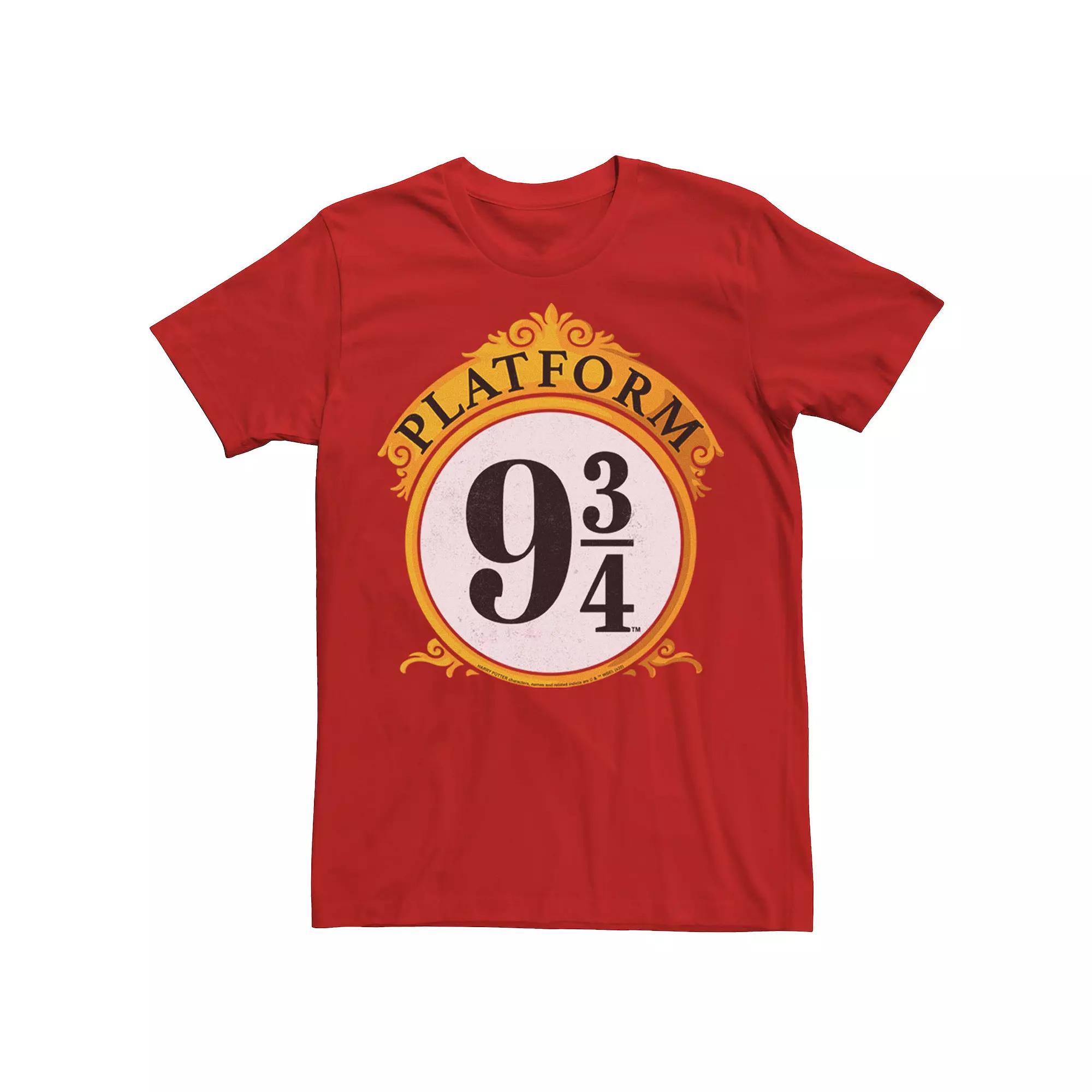 Men's Harry Potter Platform 9 &3/4 Sign Tee,  Product Image