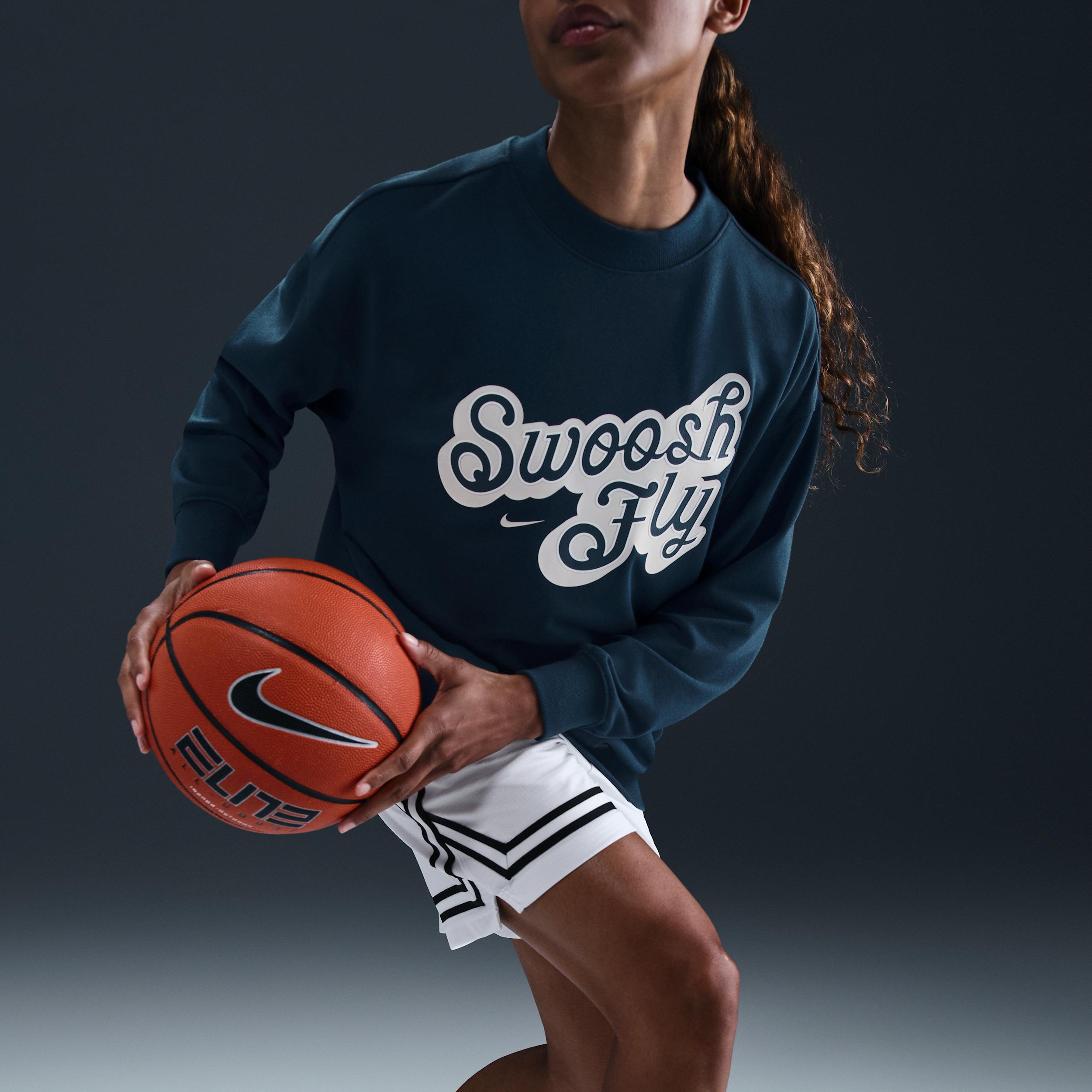 Nike Swoosh Fly Women's Dri-FIT Oversized French Terry Basketball Sweatshirt Product Image