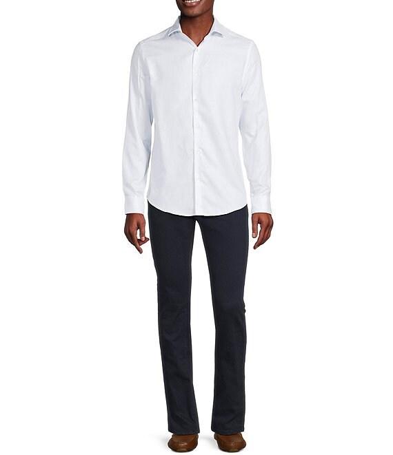Murano Slim Fit Diamond Dobby Long Sleeve Woven Shirt Product Image