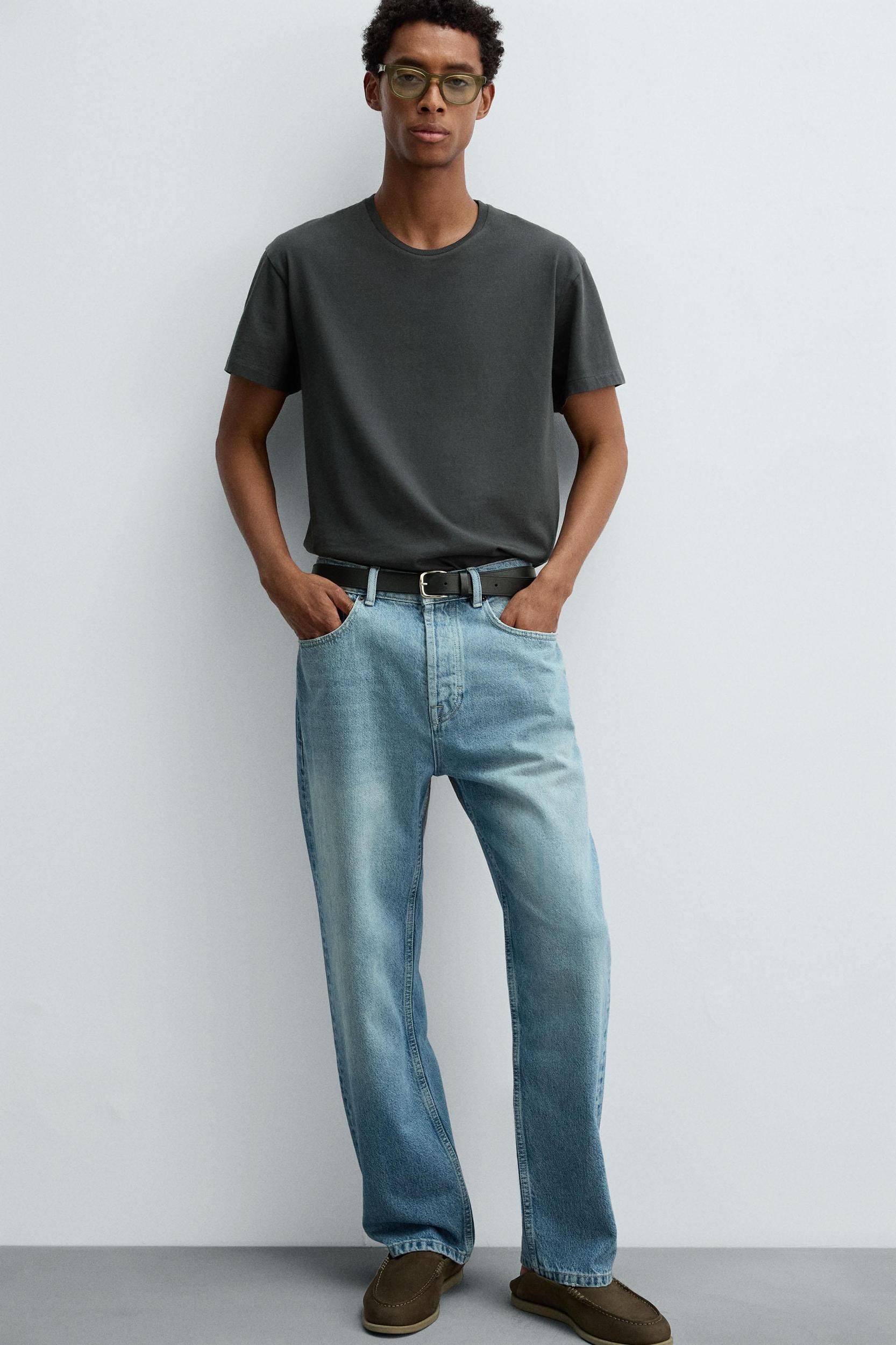 STRAIGHT ANKLE FIT JEANS Product Image
