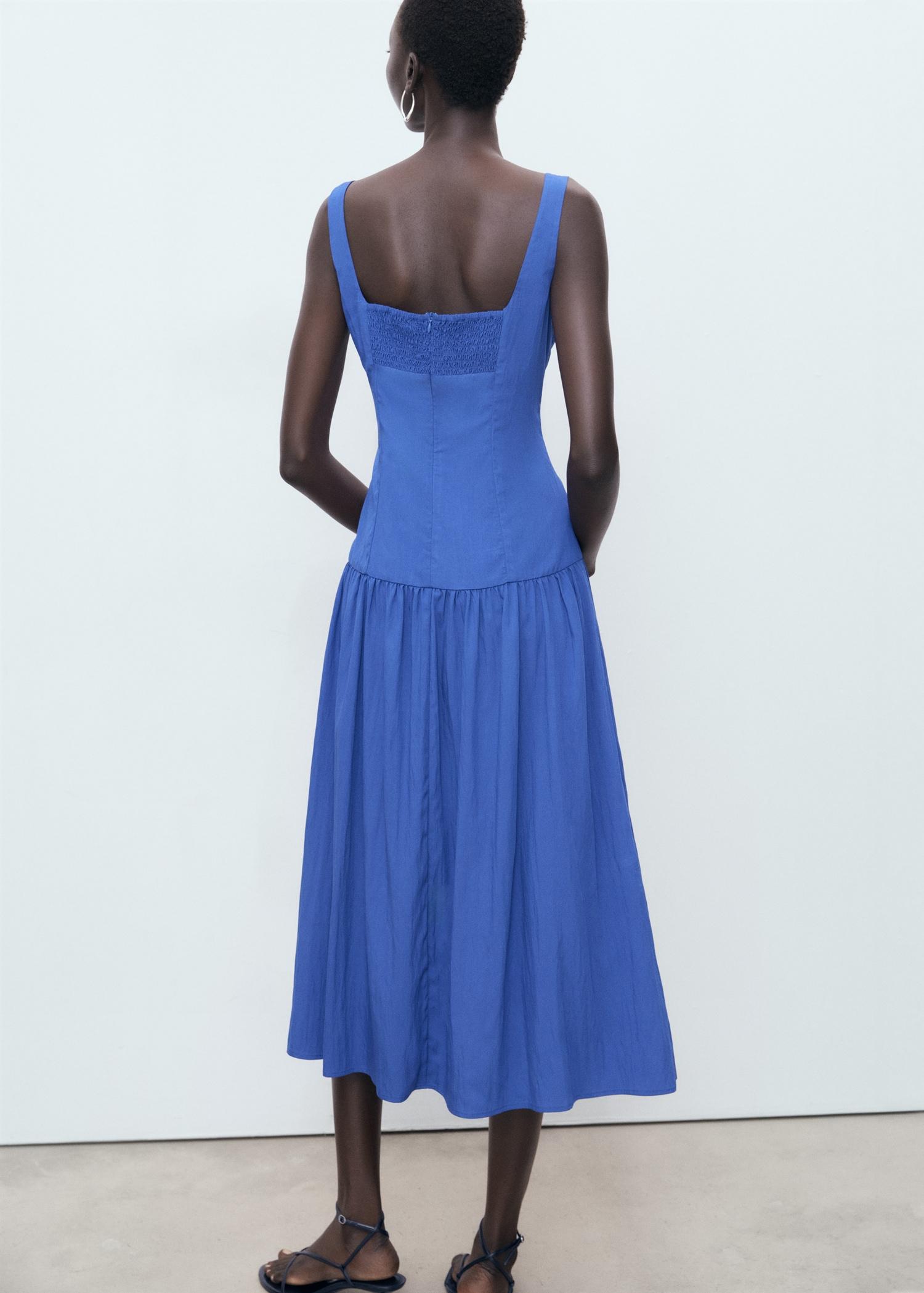 Flared cotton dress - Women | MANGO USA Product Image