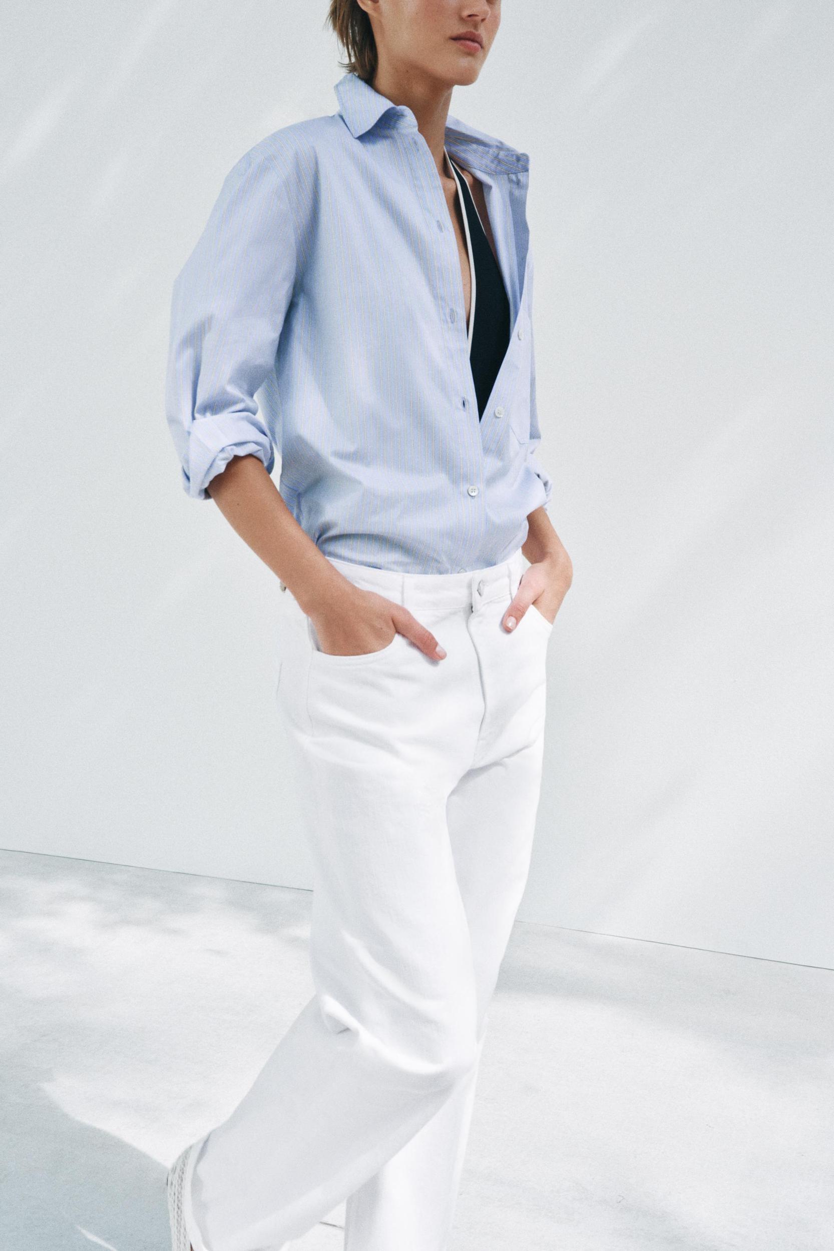 STRIPED OVERSIZE SHIRT ZW COLLECTION Product Image