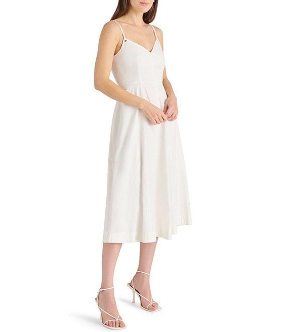 Steve Madden Harley Sweetheart Neck Sleeveless Midi Dress Product Image