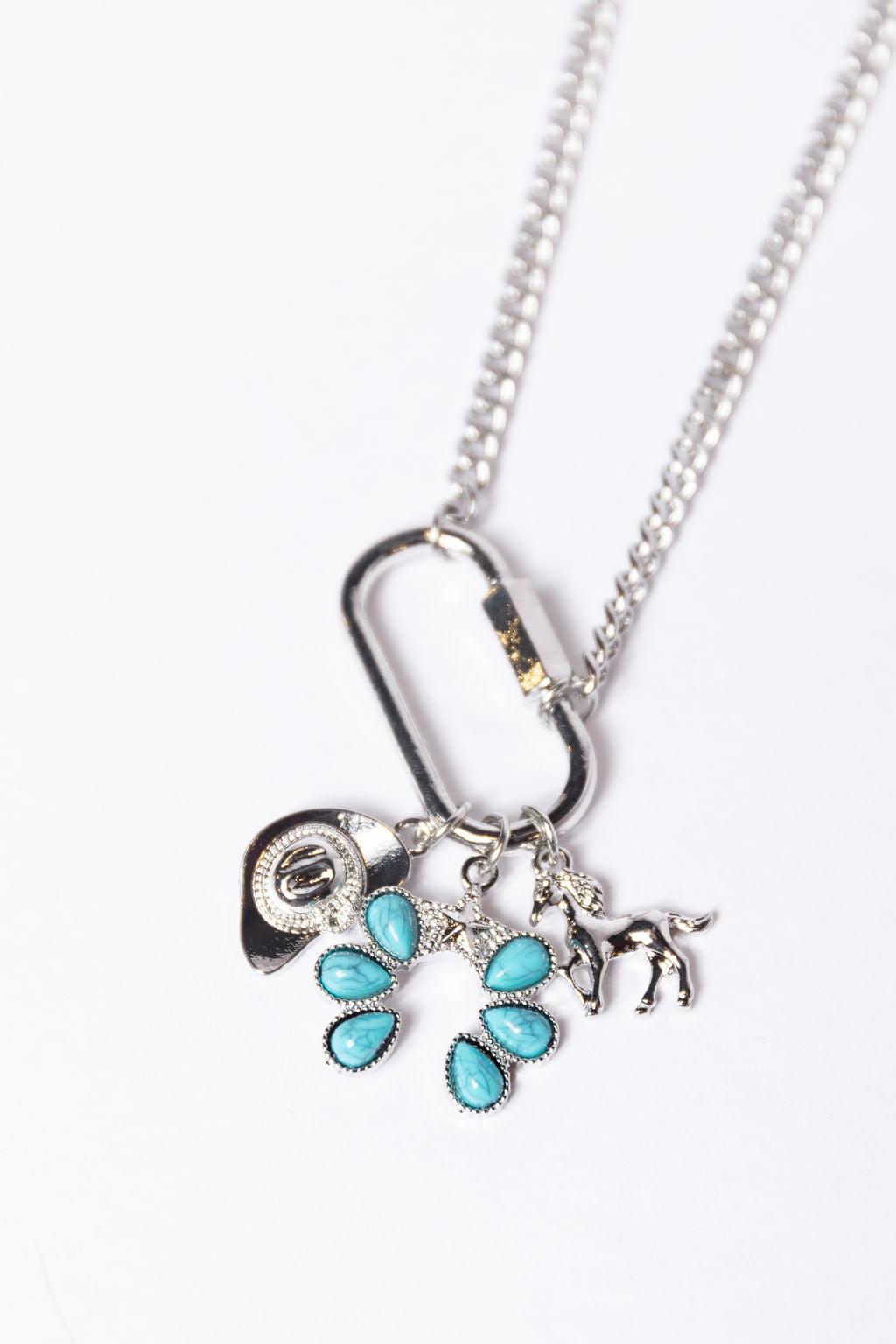 Silver Western Charm Necklace FINAL SALE Product Image