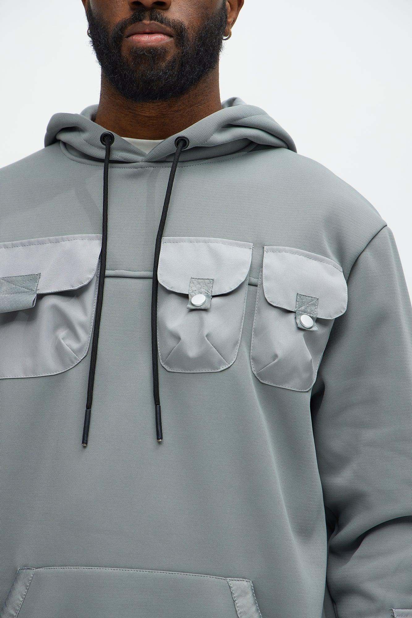 Field Cargo Hoodie - Grey Product Image