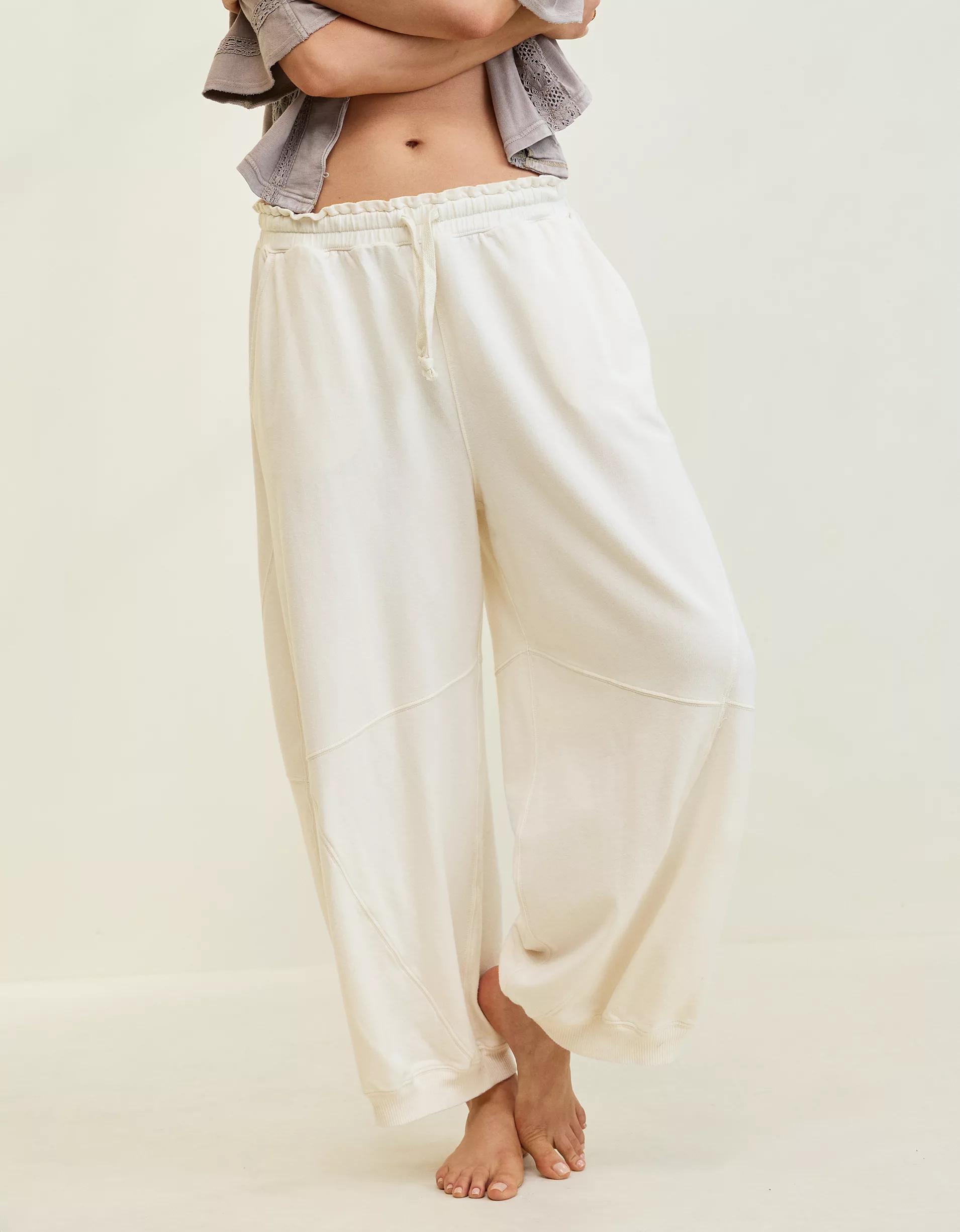 Aerie Baggy Barrel Leg Fleece Pant Product Image