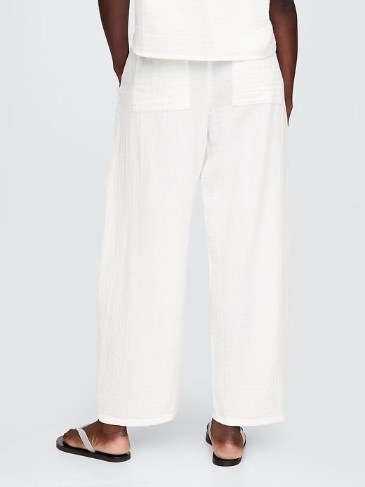 Cotton Gauze Easy Barrel Pants Product Image