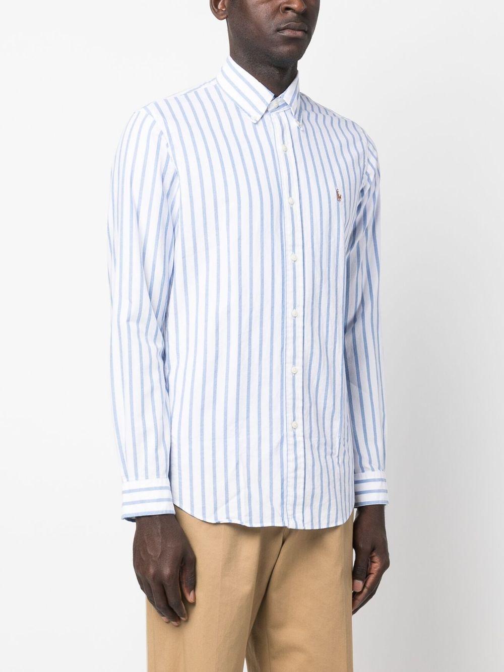 striped long-sleeve shirt Product Image