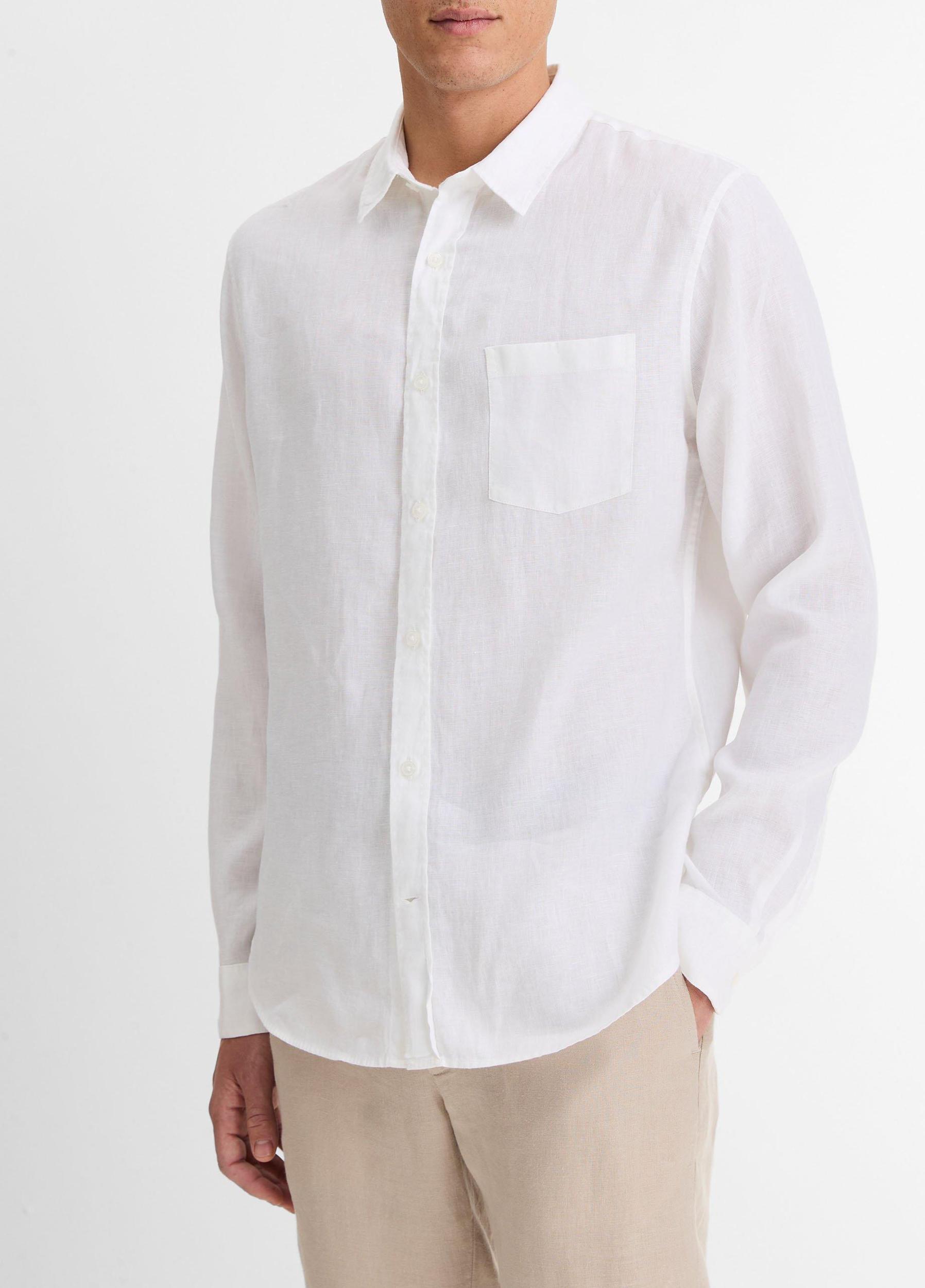 Linen Long-Sleeve Shirt Product Image