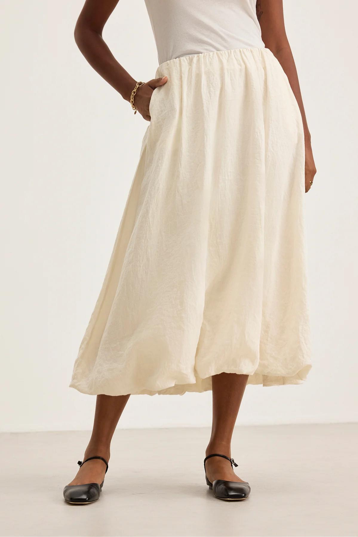 Rachelle Linen Skirt Product Image