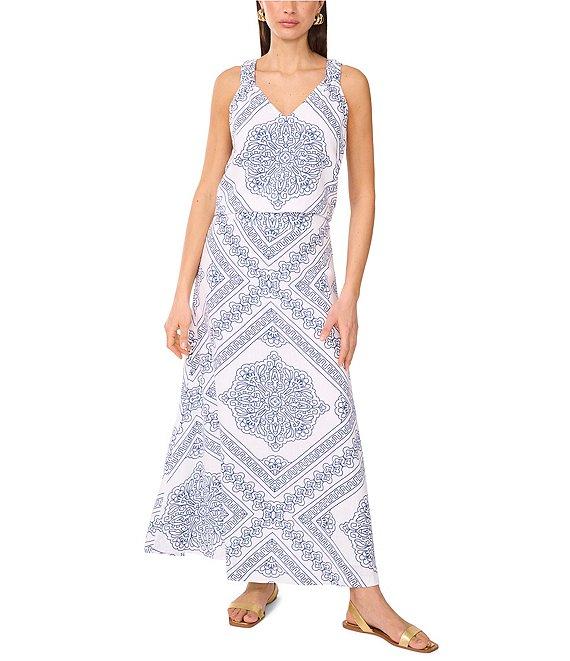 Vince Camuto Printed A Line Maxi Skirt Product Image