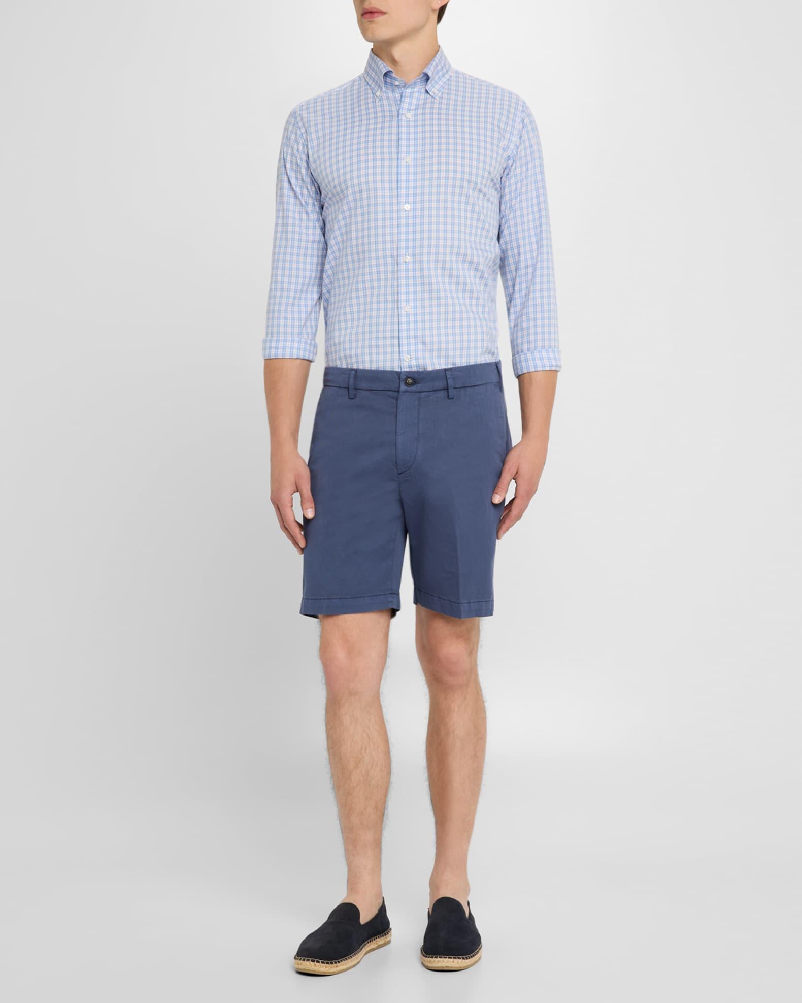 Men's Portofino Cotton Plaid Sport Shirt Product Image