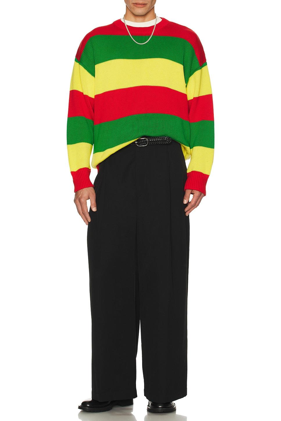Slygo Stripe Crew Neck Sweater Product Image