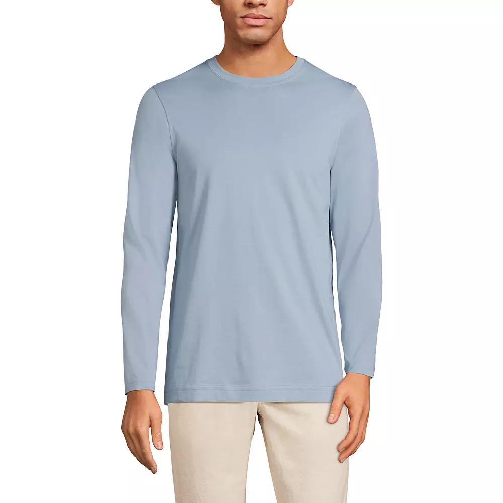 Big & Tall Lands' End Supima Crewneck Tee, Men's,  Product Image