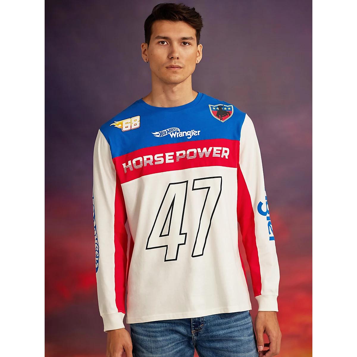 Wrangler® x Hot Wheels™ Men's Colorblock T-Shirt Product Image