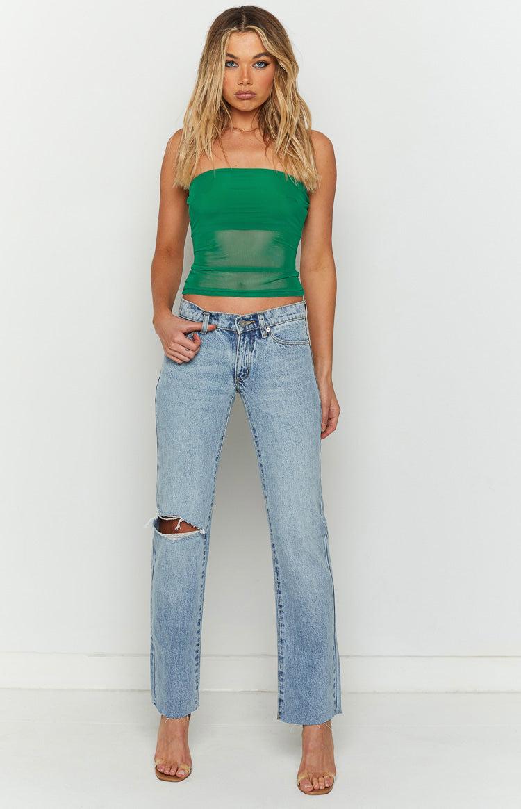 Hilux Green Mesh Bandeau Top Product Image